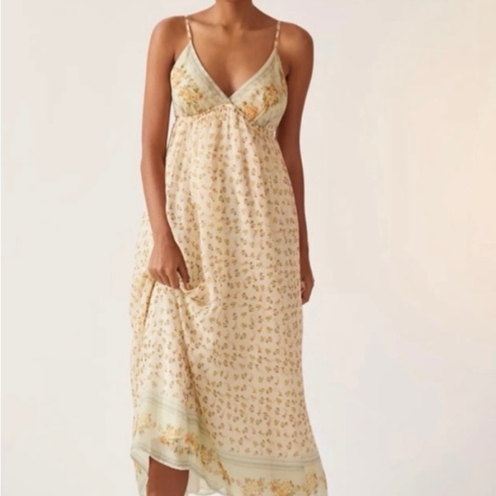 Let Me Be Anthropologie Floral Maxi Dress